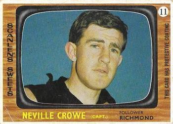 1967 Scanlens VFL #11 Neville Crowe Front